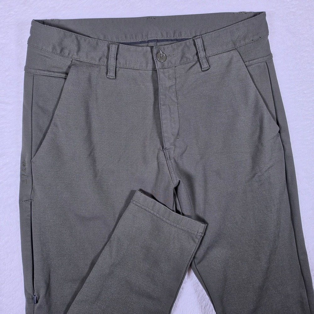 BYLT Everyday Pant 2.0 Mens M Dark Olive Nylon Stretch Performance Slim Chino